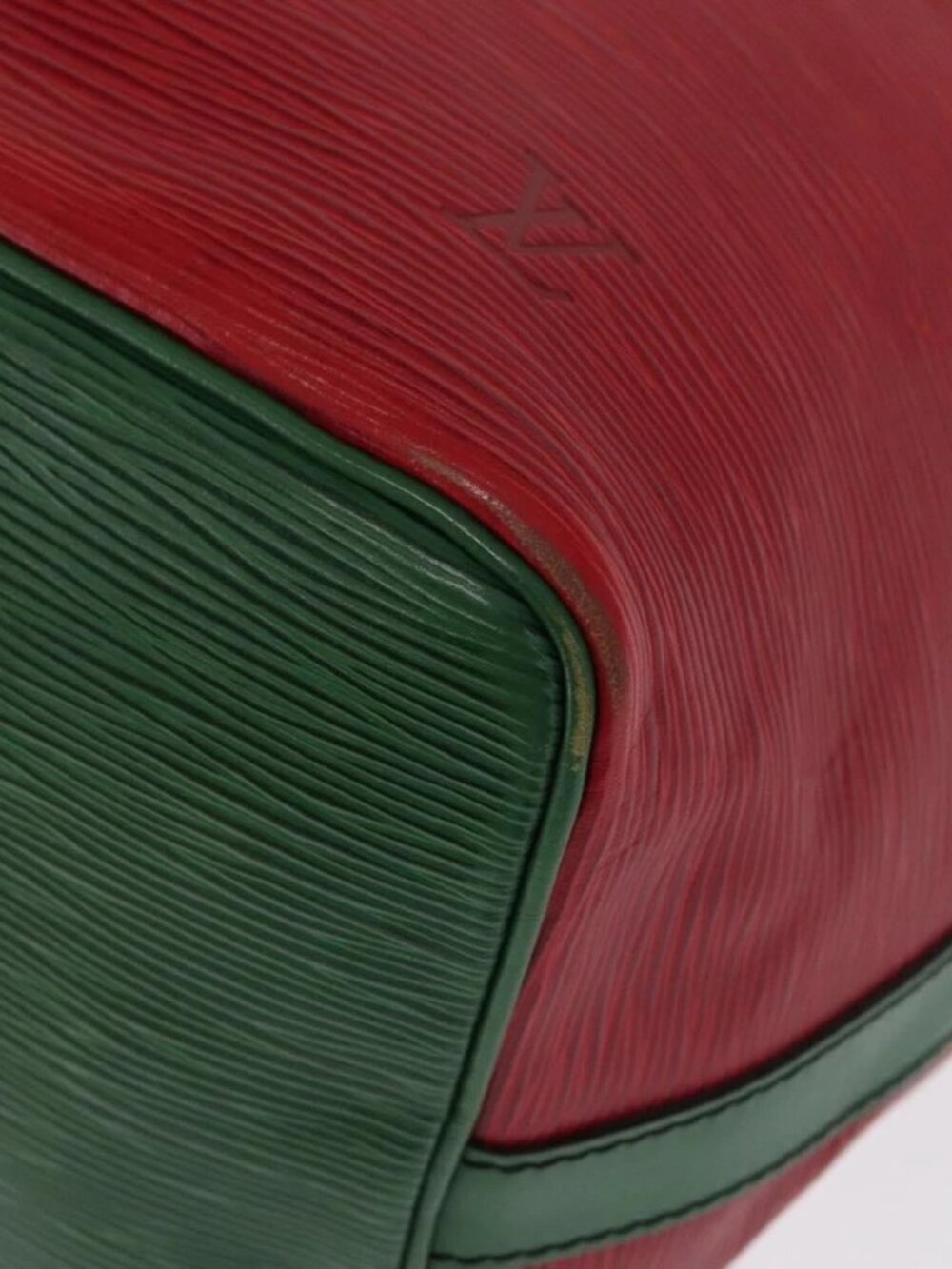 LOUIS VUITTON Epi Petit Noe Shoulder Bag Bicolor Green Red LV Auth ka2062 - Picture 4 of 16